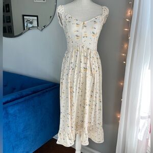 urban outfitters elenor printed midi dress 🌼